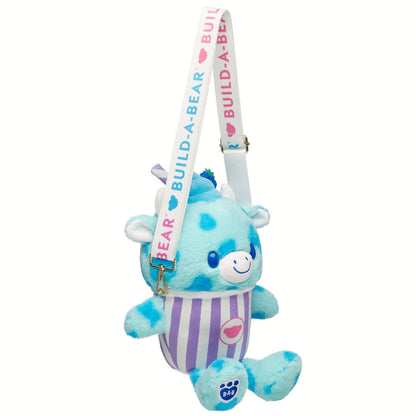 Blue Raspberry Cow Slushie Plushie w/ Carrying Strap | BAB - US 4848