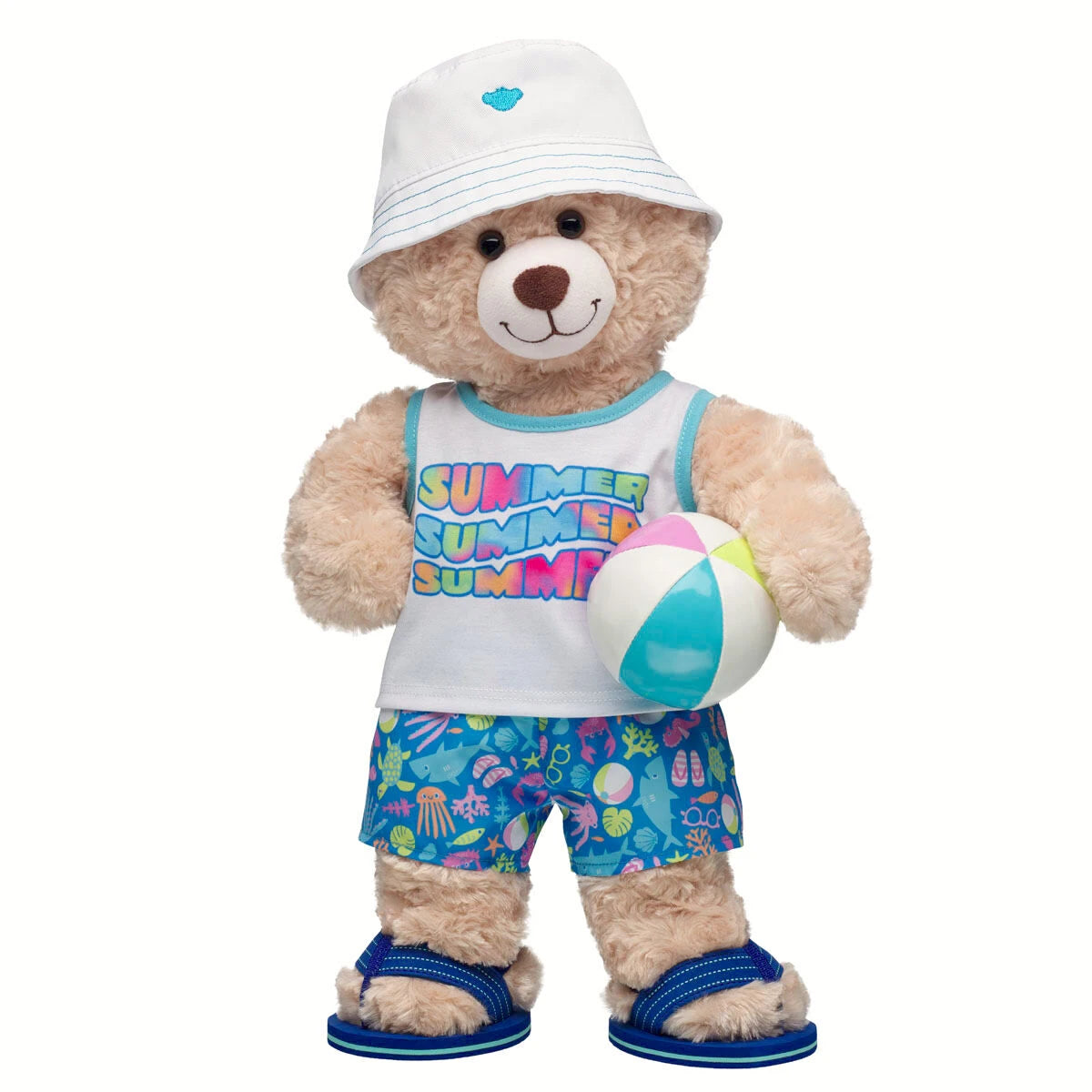 Happy Hugs Teddy Bear Summer Beach Gift Set | Build-A-Bear - US 3072
