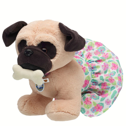 Promise Pets Pug Tropical Gift Set with Bone | Build-A-Bear - US 3346