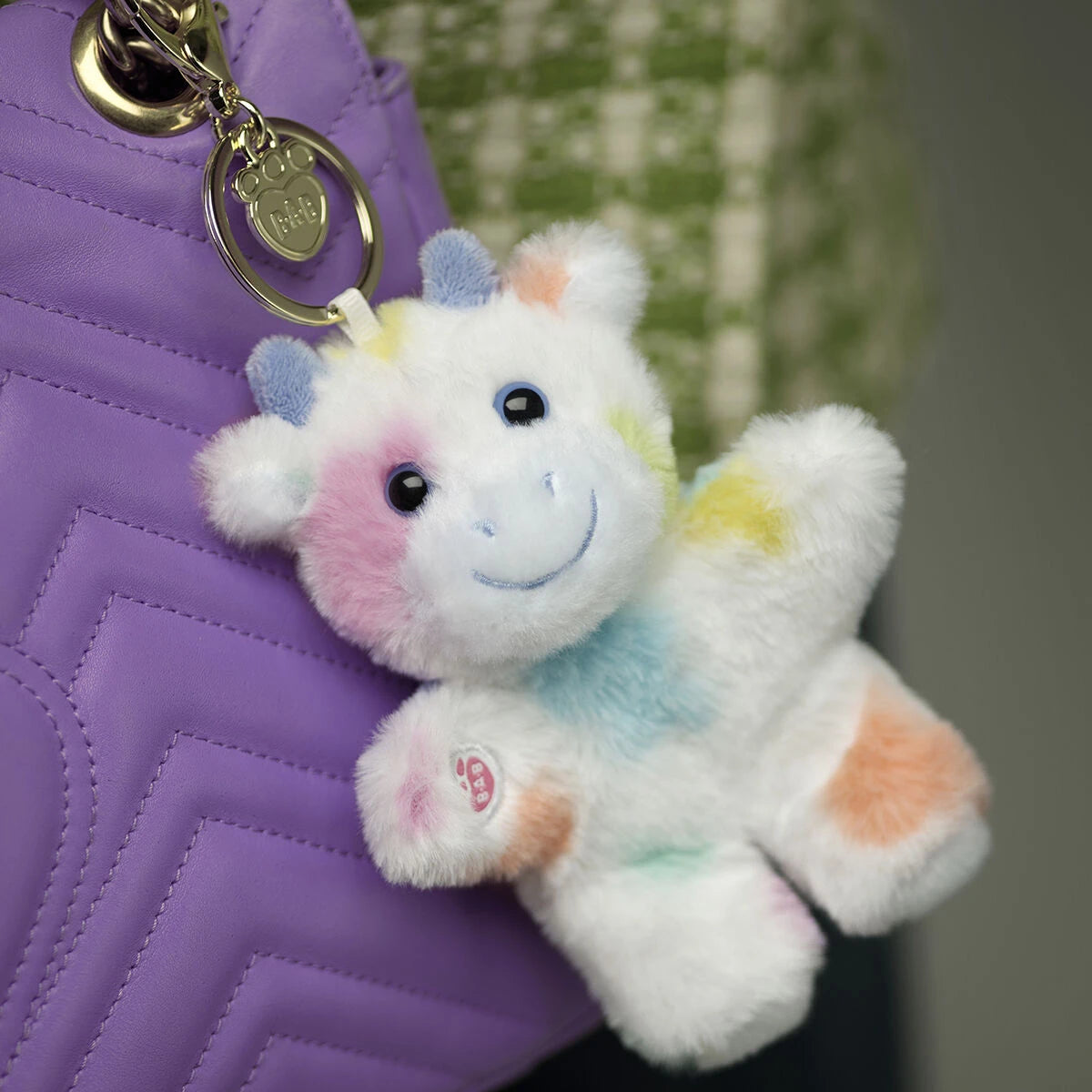 Colorful Splatter Cow Plush Bag Charm | Build-A-Bear - US 3027