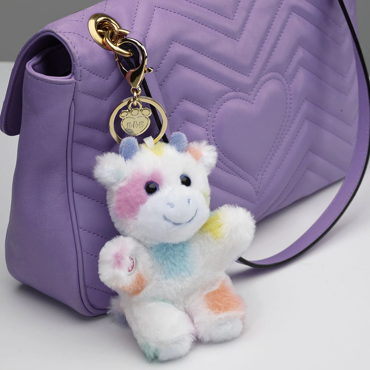 Colorful Splatter Cow Plush Bag Charm | Build-A-Bear - US 4697