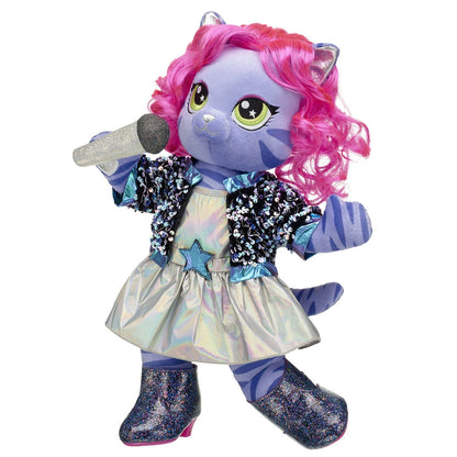 Honey Girls Teegan Tiger Sequin 2-fer Plush Toy Gift Set - US 9065