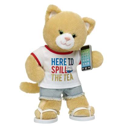 Jennifur Plush Cat Spill the Tea Gift Set - US 9768