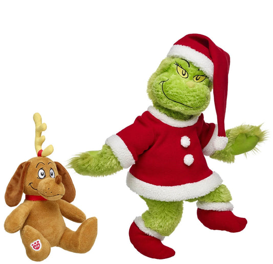 Grinch &amp; Max Plush Gift Set | Build-A-Bear - US 3691