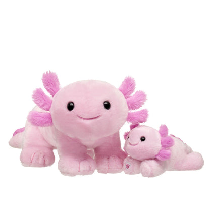 Pink Axolotl Stuffed Animal &amp; Mini Beans Gift Set | Build-A-Bear® - US 8743