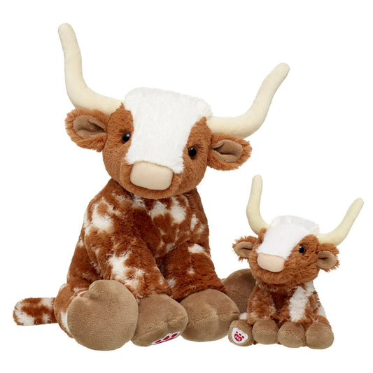 Longhorn Cow Stuffed Animal &amp; Mini Beans Gift Set | Build-A-Bear® - US 5906