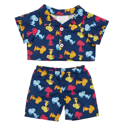 Timeless Teddy Bear &amp; Peanuts® Snoopy Pajamas | Build-A-Bear® - US 6774