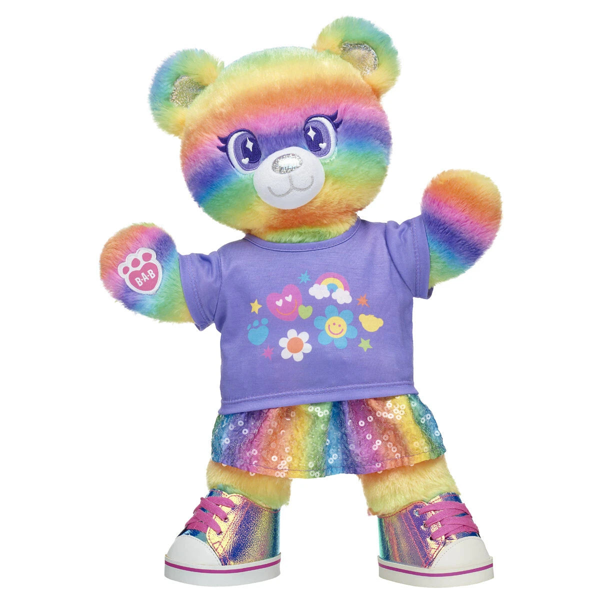 Rainbow Stripes Teddy Bear Skirt Gift Set | Build-A-Bear - US 9594