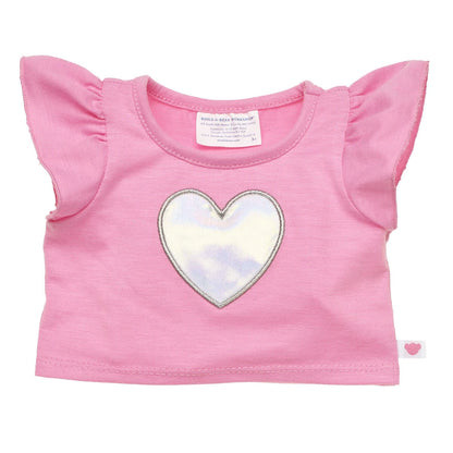 Kabu™ Pink Heart T-Shirt for Plush Toys | Build-A-Bear® - US 6495