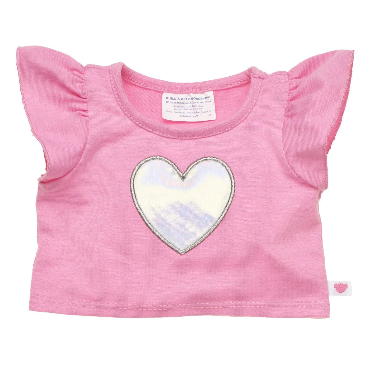 Kabu™ Pink Heart T-Shirt for Plush Toys | Build-A-Bear® - US 7133