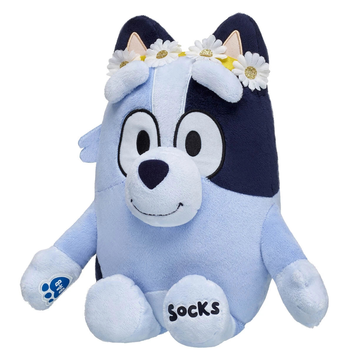 Socks Plush Puppy w/ Flower Crown | Build-A-Bear - US 2449