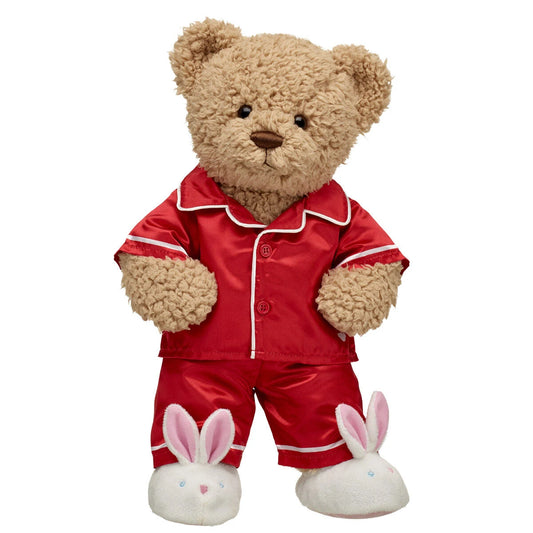 Timeless Teddy Bear Red Satin Pajama Gift Set| Build-A-Bear® - US 4613
