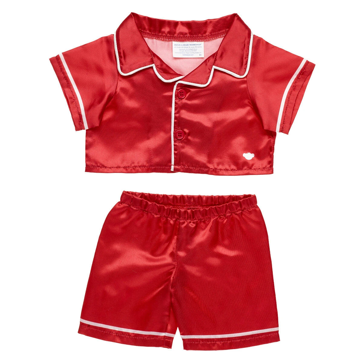 Timeless Teddy Bear Red Satin Pajama Gift Set| Build-A-Bear® - US 5516