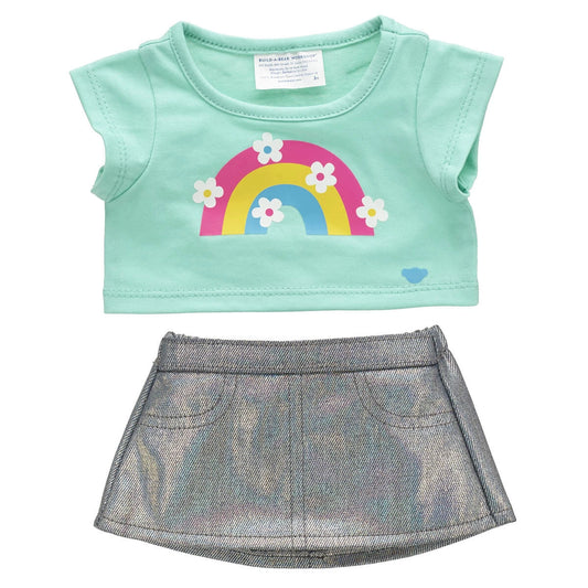 Kabu™ Rainbow Tee &amp; Skirt Set for Plush Toys | Build-A-Bear® - US 3110