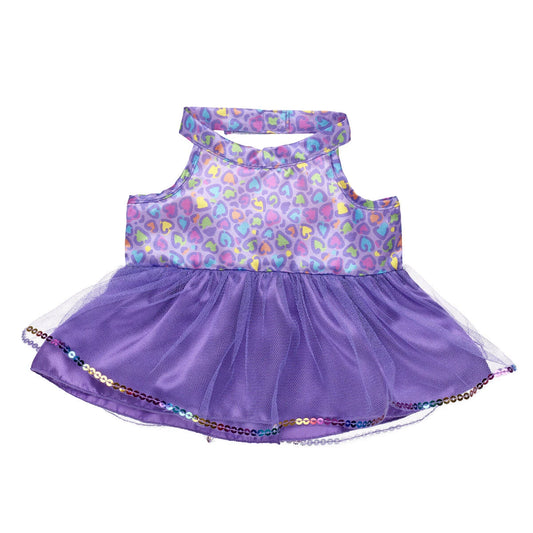 Rainbow Leopard Print Dress | Build-A-Bear - US 4018