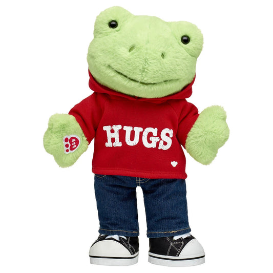 Spring Green Frog Stuffed Animal Hugs Gift Set | Build-A-Bear® - US 6196