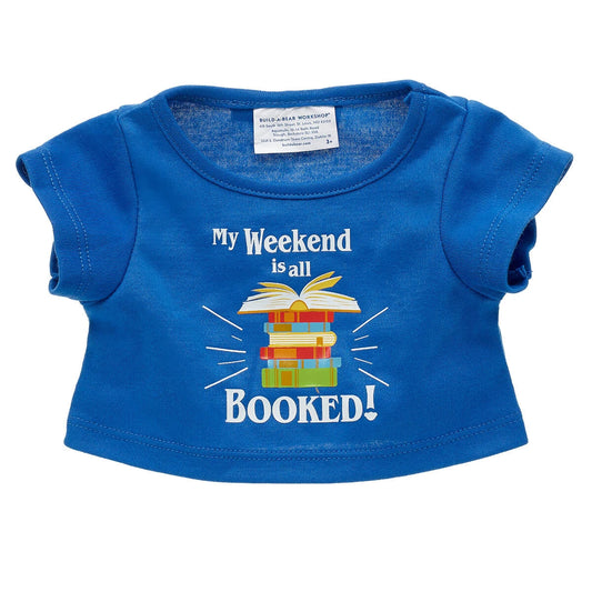 My Weekend Is All Booked T-Shirt for Stuffed Animals | Build-A-Bear® - US 5842