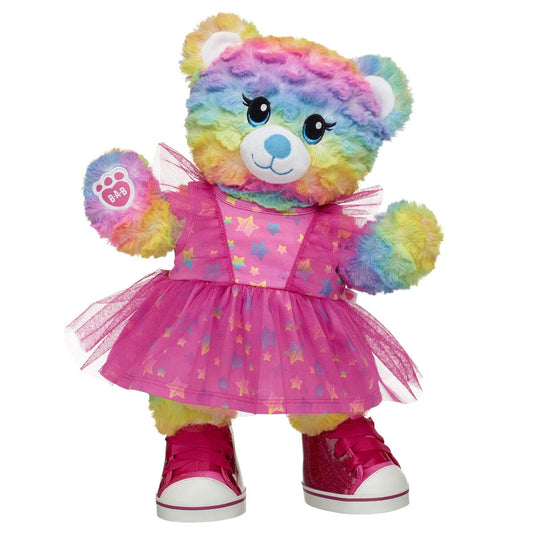 Rainbow Party Teddy Bear Star Dress Gift Set | Build-A-Bear® - US 7625