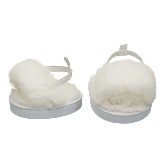 White Fuzzy Slippers for Plush Toys | Build-A-Bear® - US 1985