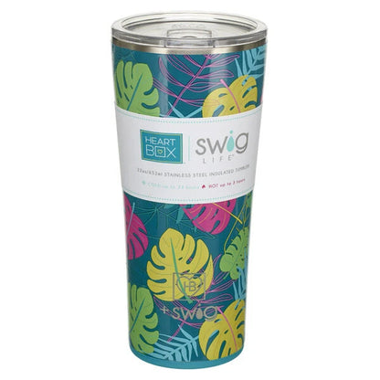 22 oz. Swig Life Palm Leaf Insulated Tumbler | Build-A-Bear® - US 2370