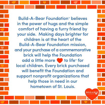Build-A-Bear Foundation Deluxe Commemorative Brick - US 6488