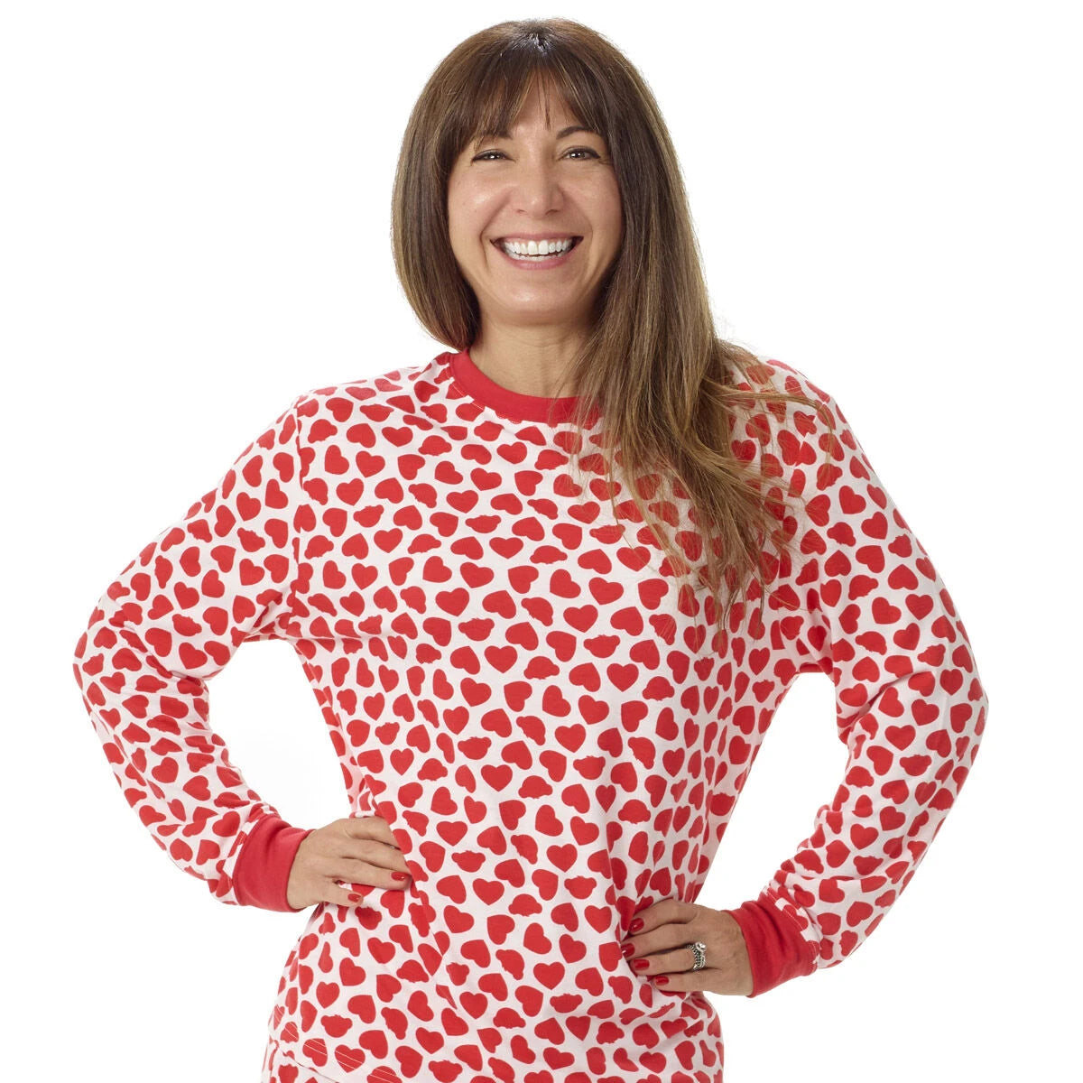 Build-A-Bear Pajama Shop™ Red Hearts PJ Top - Adult - US 4788