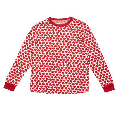 Build-A-Bear Pajama Shop™ Red Hearts PJ Top - Adult - US 7604