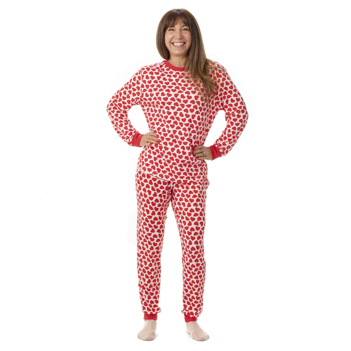 Build-A-Bear Pajama Shop™ Red Hearts PJ Top - Adult - US 9264