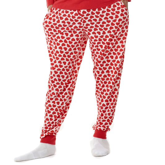 Build-A-Bear Pajama Shop™ Red Hearts PJ Pants - Adult - US 3707