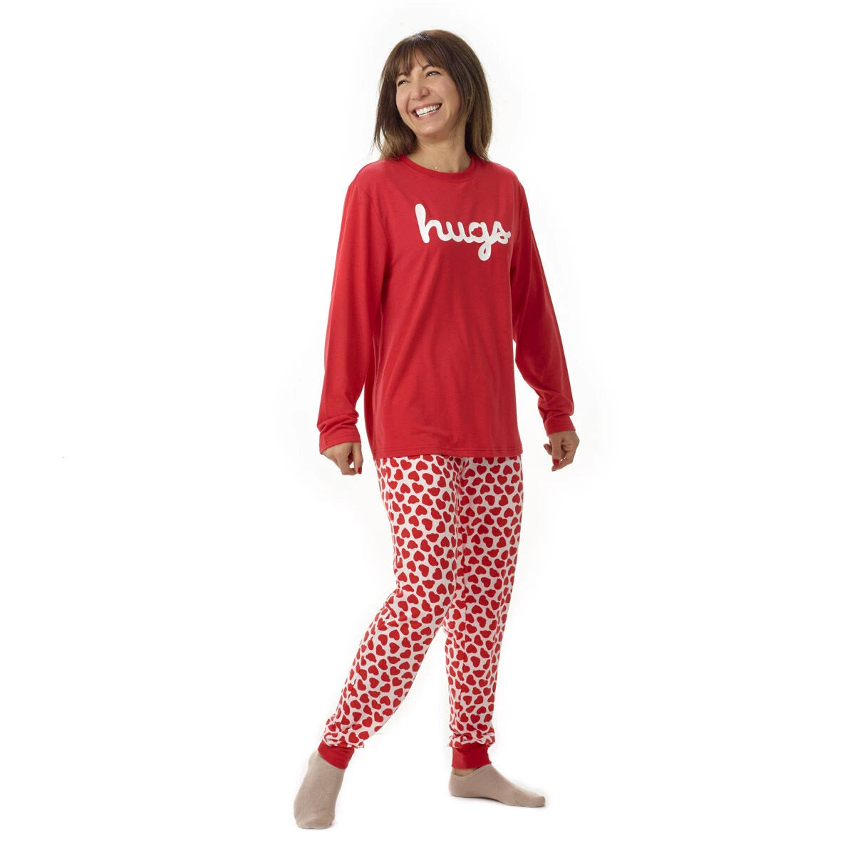 Build-A-Bear Pajama Shop™ Red Hearts PJ Pants - Adult - US 3256
