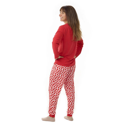 Build-A-Bear Pajama Shop™ Red Hearts PJ Pants - Adult - US 3154