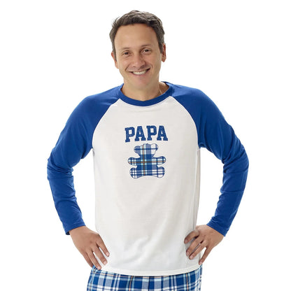 Build-A-Bear Pajama Shop™ Papa Bear Raglan Top - Adult - US 6415
