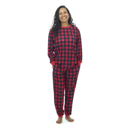 Build-A-Bear Pajama Shop™ Buffalo Check Top - Adult - US 6201