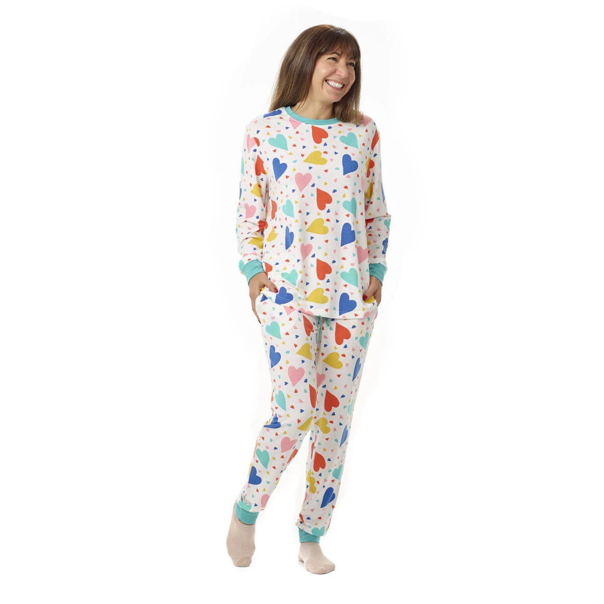 Build-A-Bear Pajama Shop™ Colorful Hearts PJ Top - Adult - US 2297