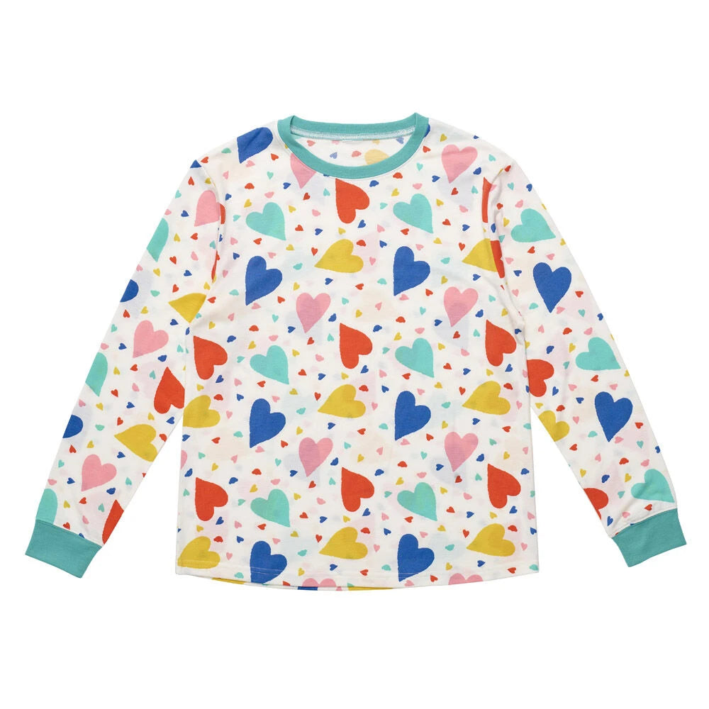 Build-A-Bear Pajama Shop™ Colorful Hearts PJ Top - Adult - US 2297