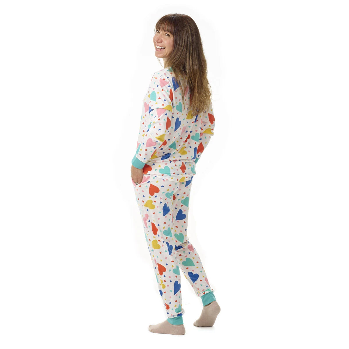 Build-A-Bear Pajama Shop™ Colorful Hearts PJ Top - Adult - US 7622