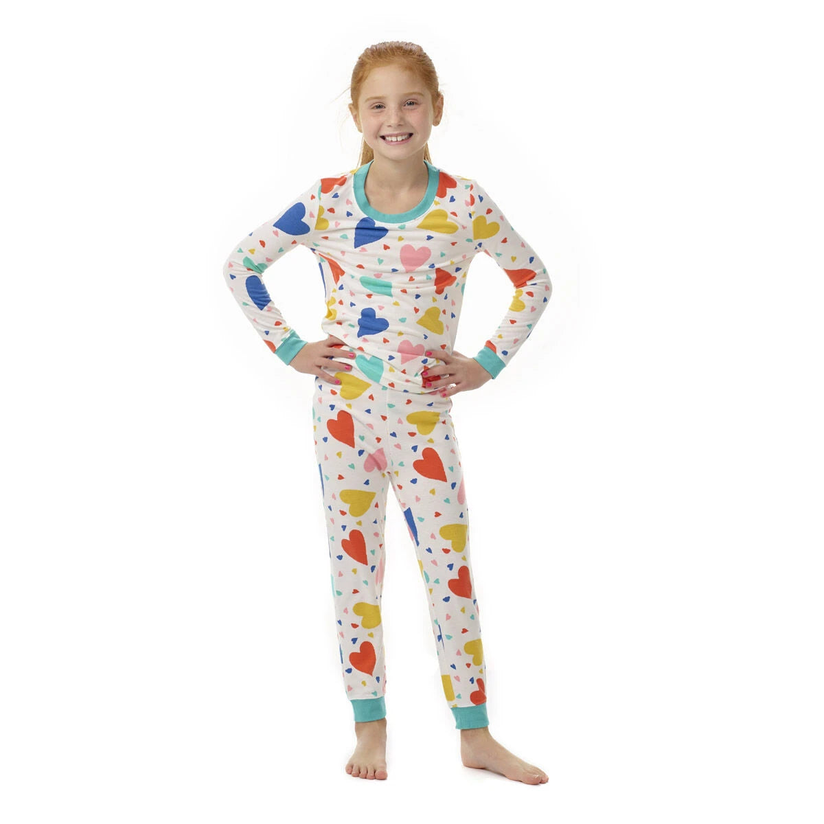 Build-A-Bear Pajama Shop™ Colorful Hearts PJ Pants - Toddler and Youth - US 7020