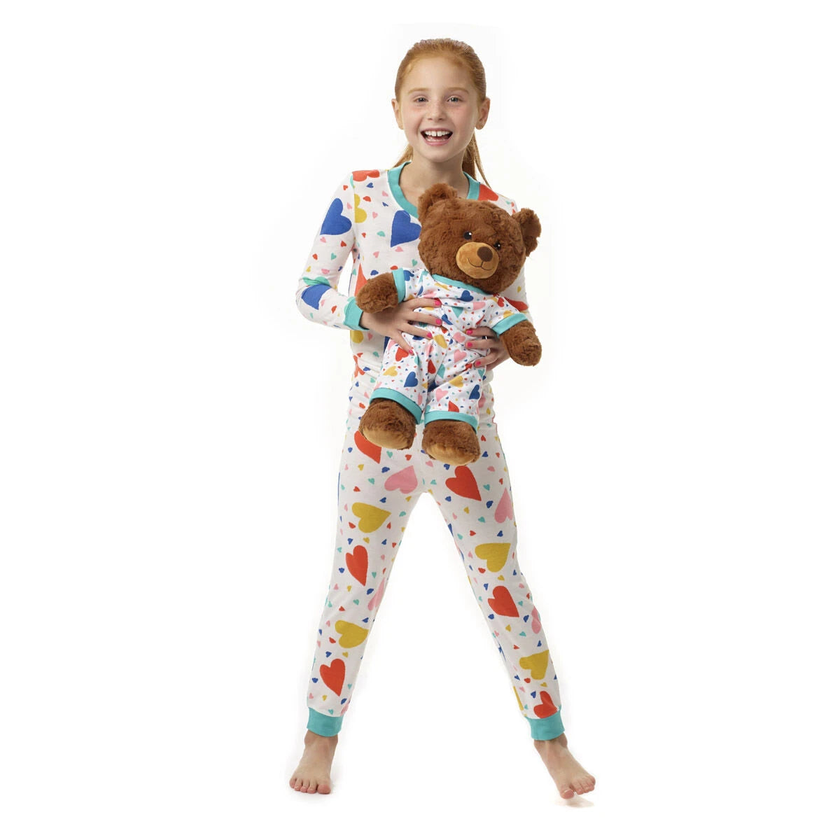 Build-A-Bear Pajama Shop™ Colorful Hearts PJ Pants - Toddler and Youth - US 8681