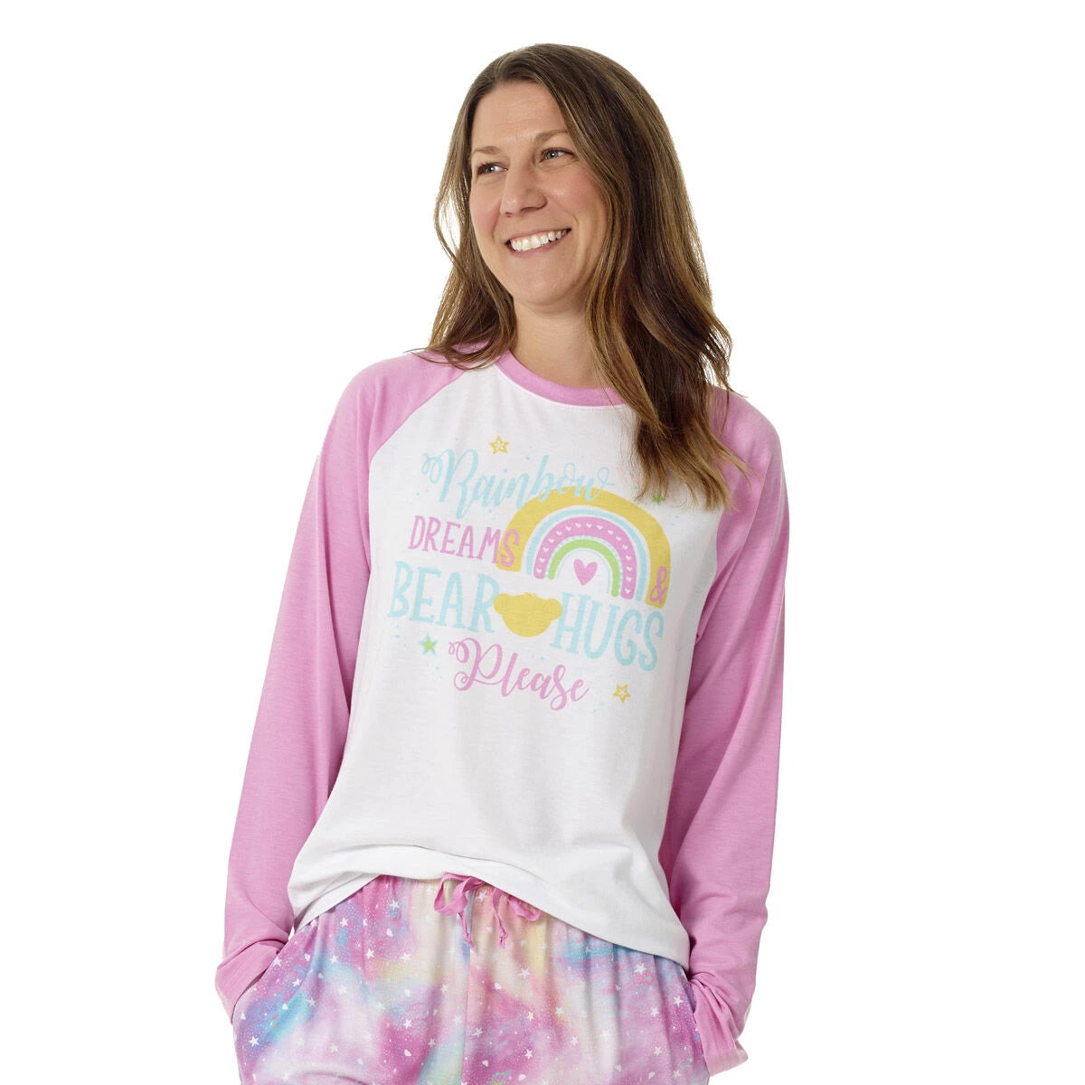 Build-A-Bear Pajama Shop™ Rainbow Dreams &amp; Bear Hugs Please PJ Top - Adult - US 9858