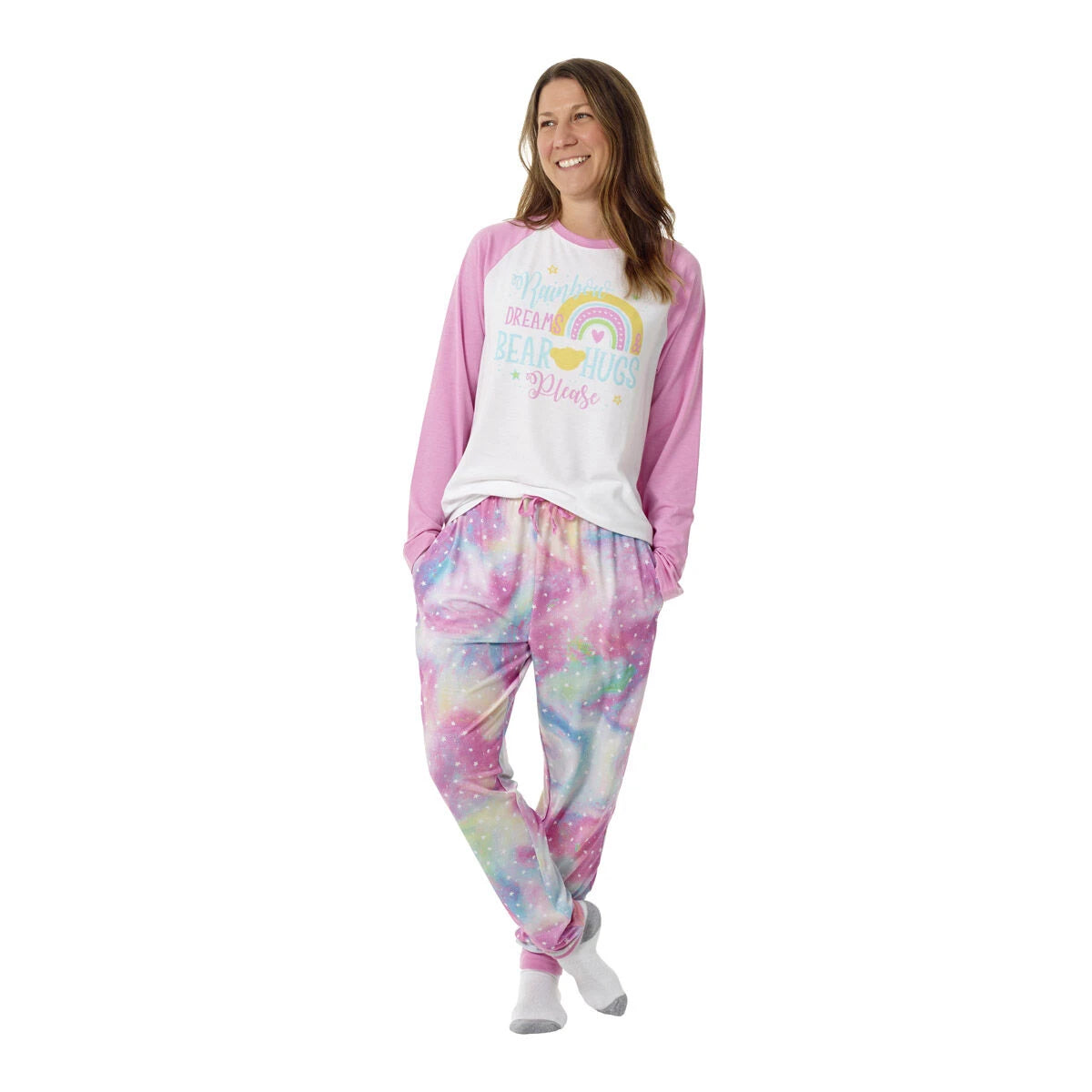 Build-A-Bear Pajama Shop™ Rainbow Dreams &amp; Bear Hugs Please PJ Top - Adult - US 9858