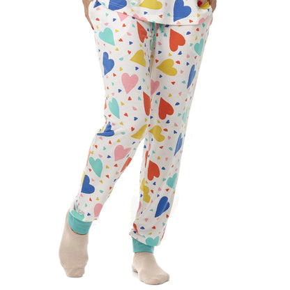 Build-A-Bear Pajama Shop™ Colorful Hearts PJ Pants - Adult - US 1553