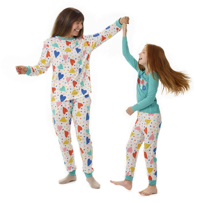 Build-A-Bear Pajama Shop™ Colorful Hearts PJ Pants - Adult - US 1553