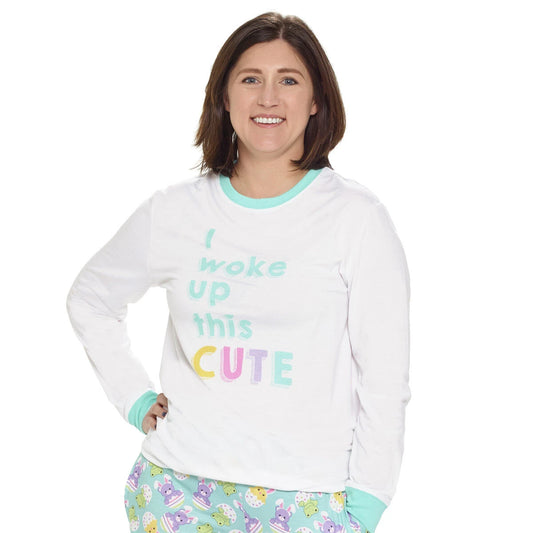 Build-A-Bear Pajama Shop™ "I Woke Up This Cute" PJ Top - Adult - US 6445
