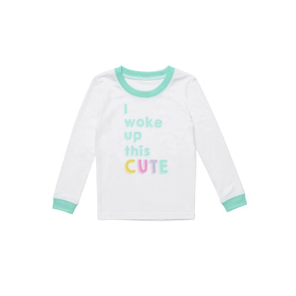 Build-A-Bear Pajama Shop™ "I Woke Up This Cute" PJ Top - Toddler and Youth - US 4559