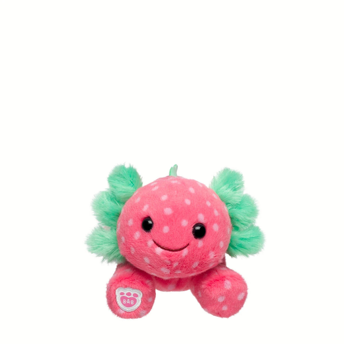 Build-A-Bear Mini Beans Strawberry Axolotl Stuffed | BAB - US 2006