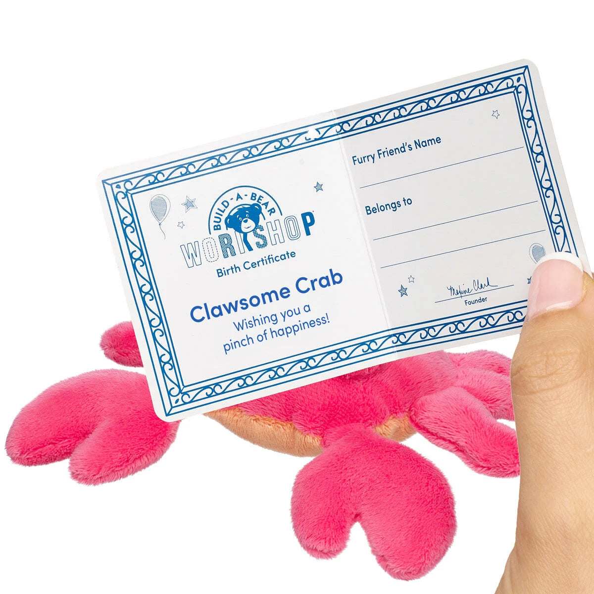 Build-A-Bear Mini Beans Clawsome Crab Stuffed Animal | BAB - US 5804