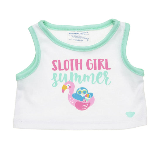 Sloth Girl Summer Tank for Plush Toys | Build-A-Bear® - US 3385