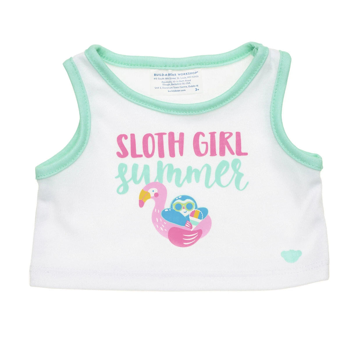 Sloth Girl Summer Tank for Plush Toys | Build-A-Bear® - US 1335