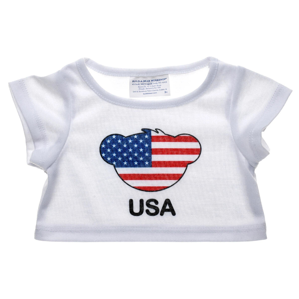 Happy Hugs Teddy Bear USA T-Shirt Gift Set | Build-A-Bear - US 3542