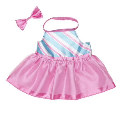 Pink Axolotl Soft Toy with Peppermint Dress | Build-A-Bear - US 9420